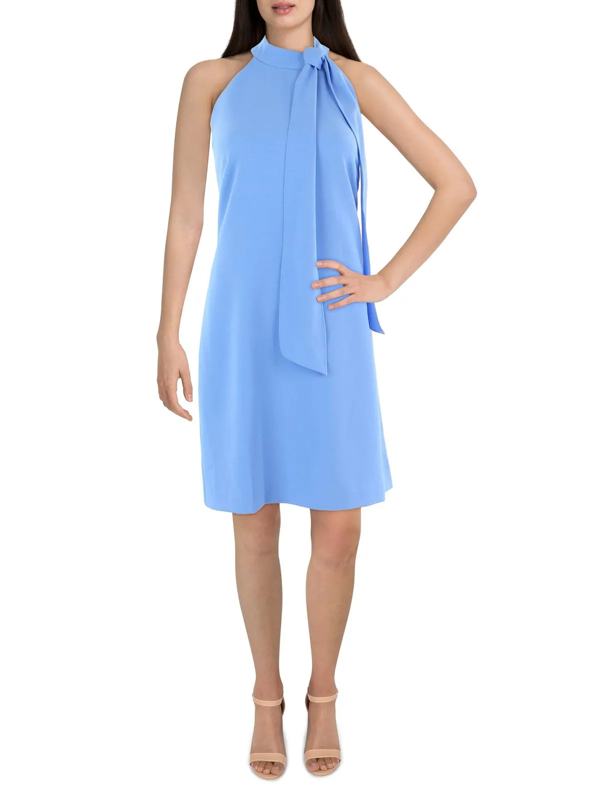 Womens Boho Short Halter Dress