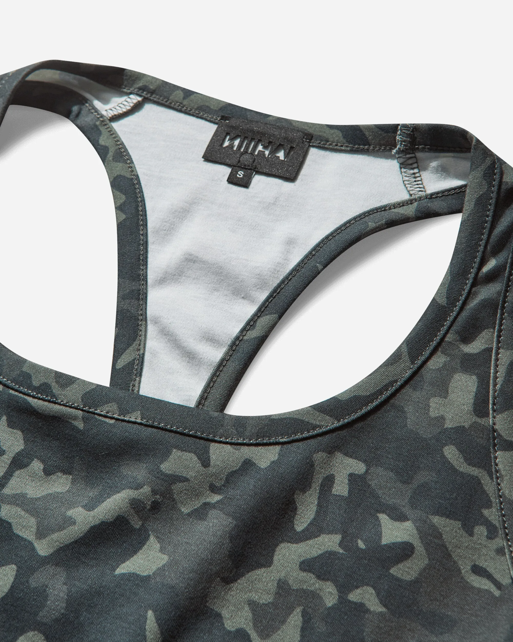 Women's Camo Print Vest Top Green