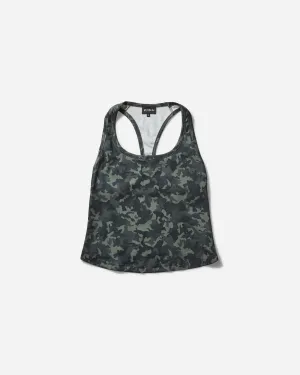 Women's Camo Print Vest Top Green