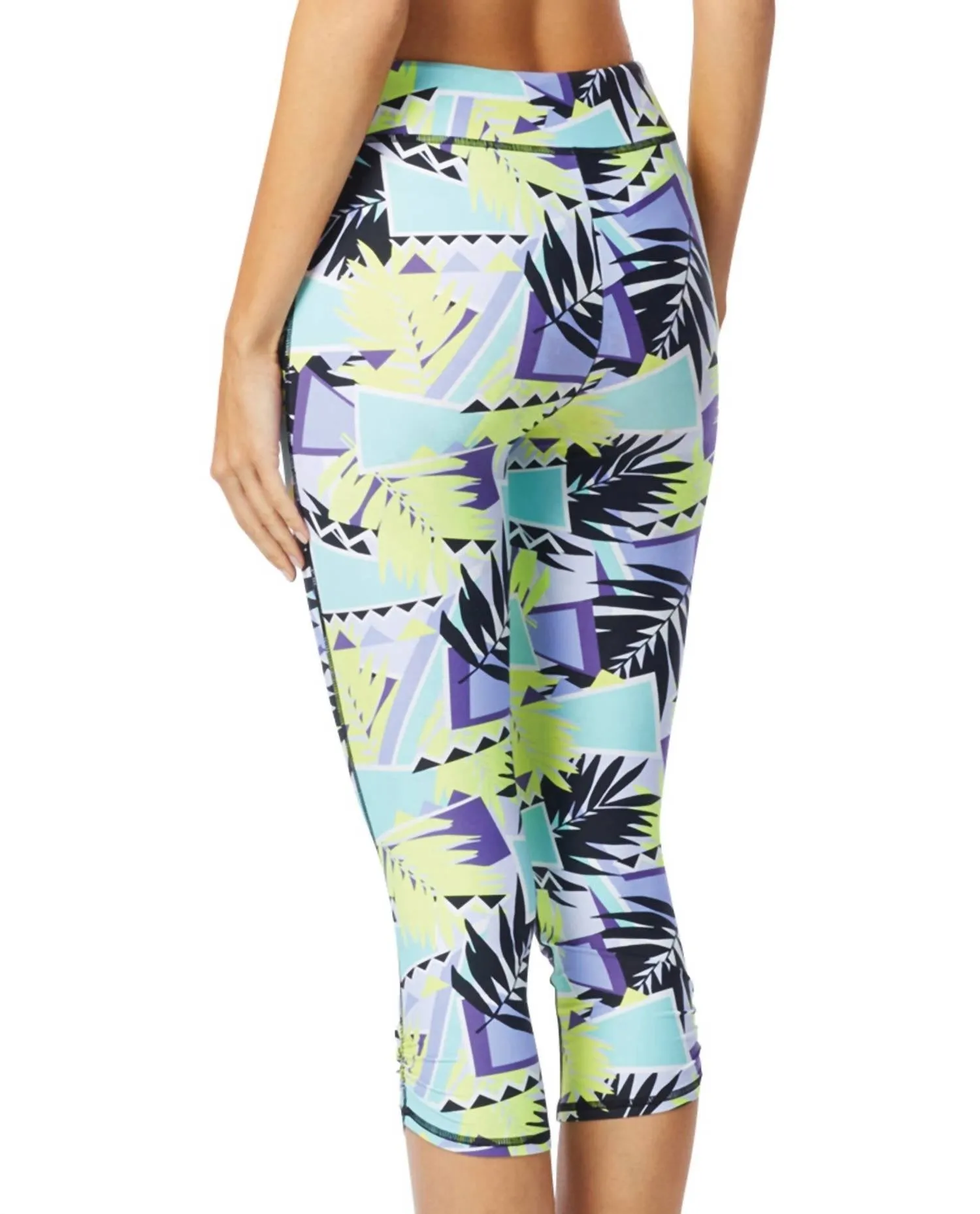 Women's Cobra Capri Leggings In Abstract Warrior