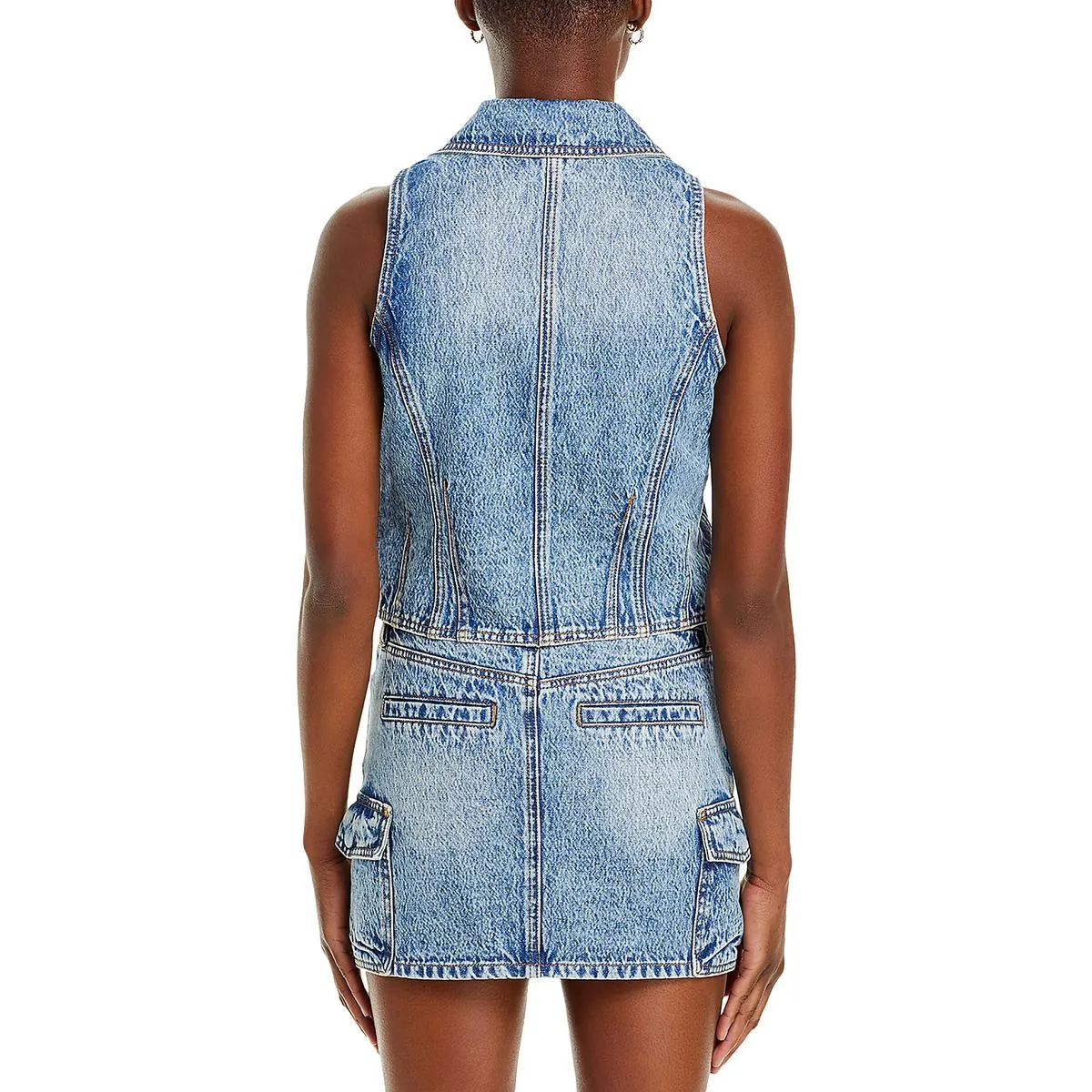Womens Collar Button-Down Button-Down Top