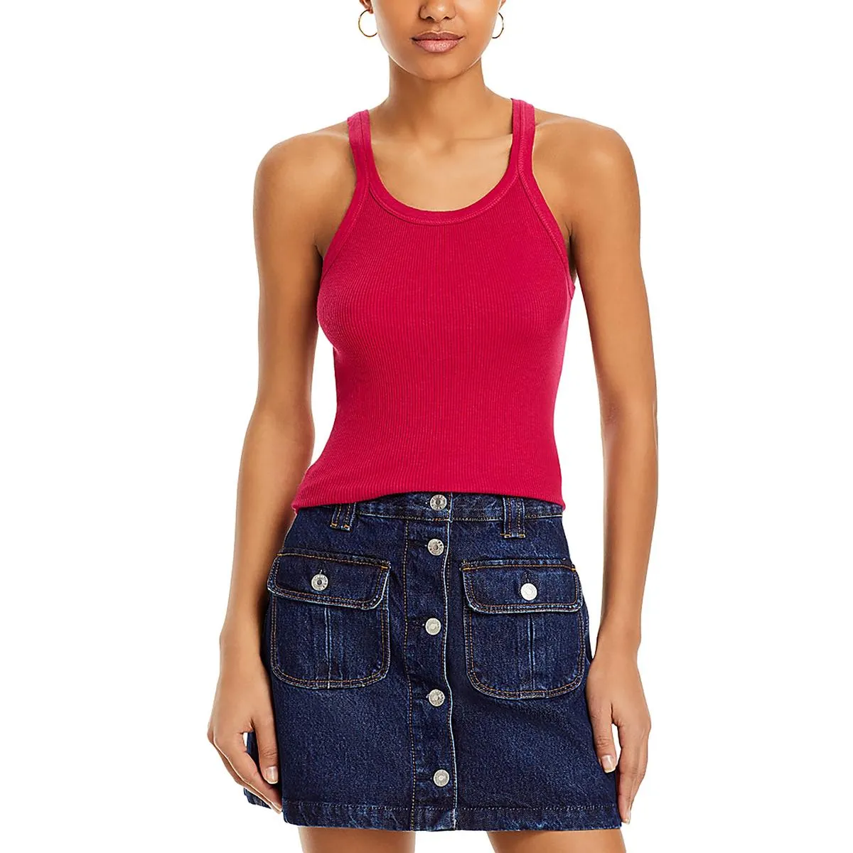 Womens Cotton Ribbed Tank Top