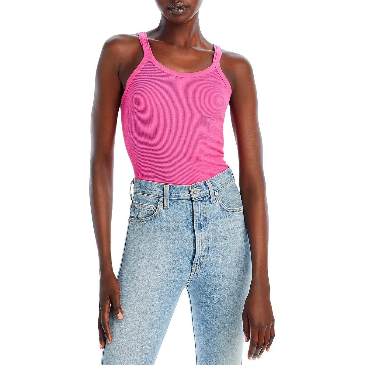 Womens Cotton Ribbed Tank Top