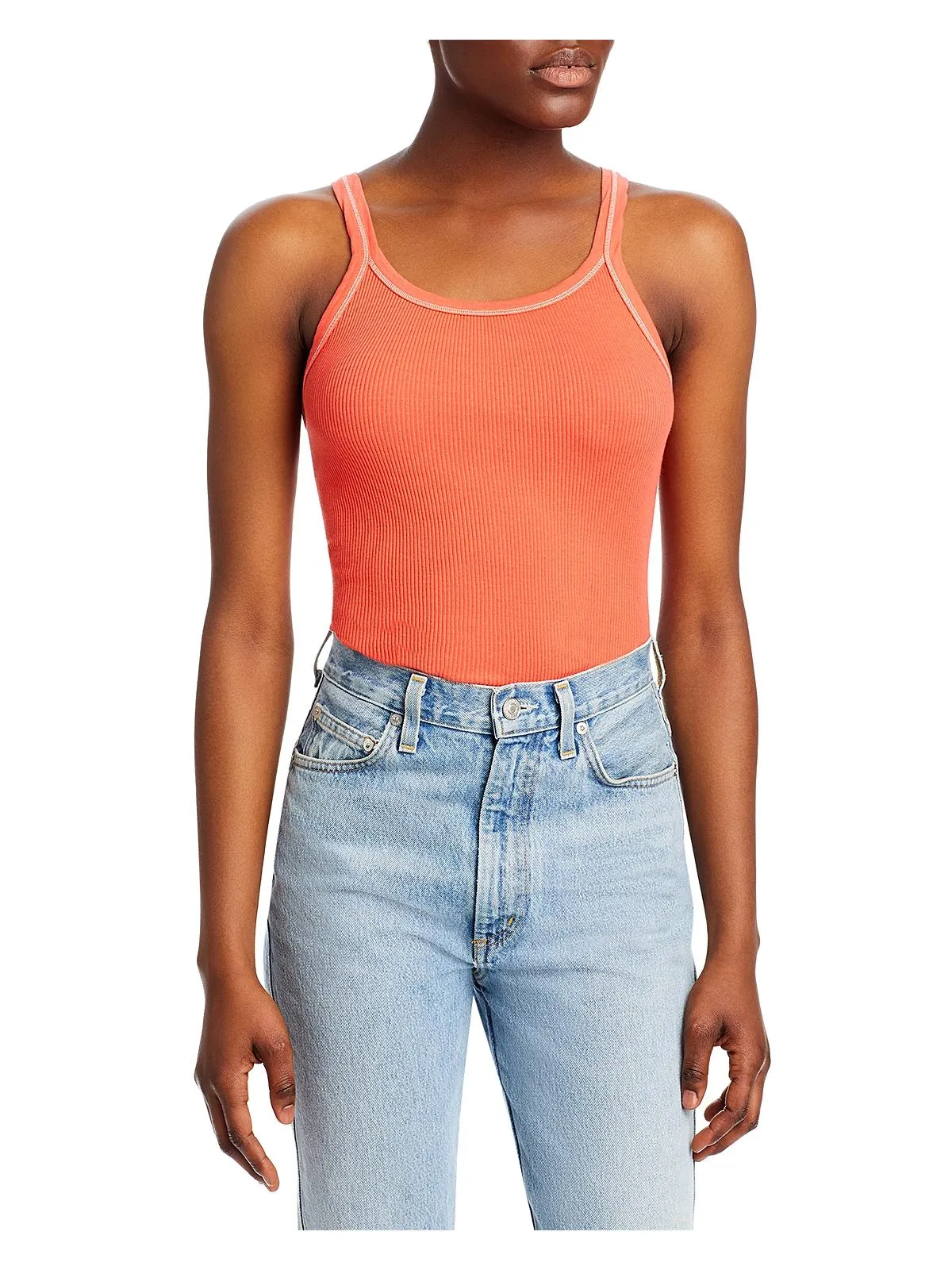 Womens Cotton Ribbed Tank Top