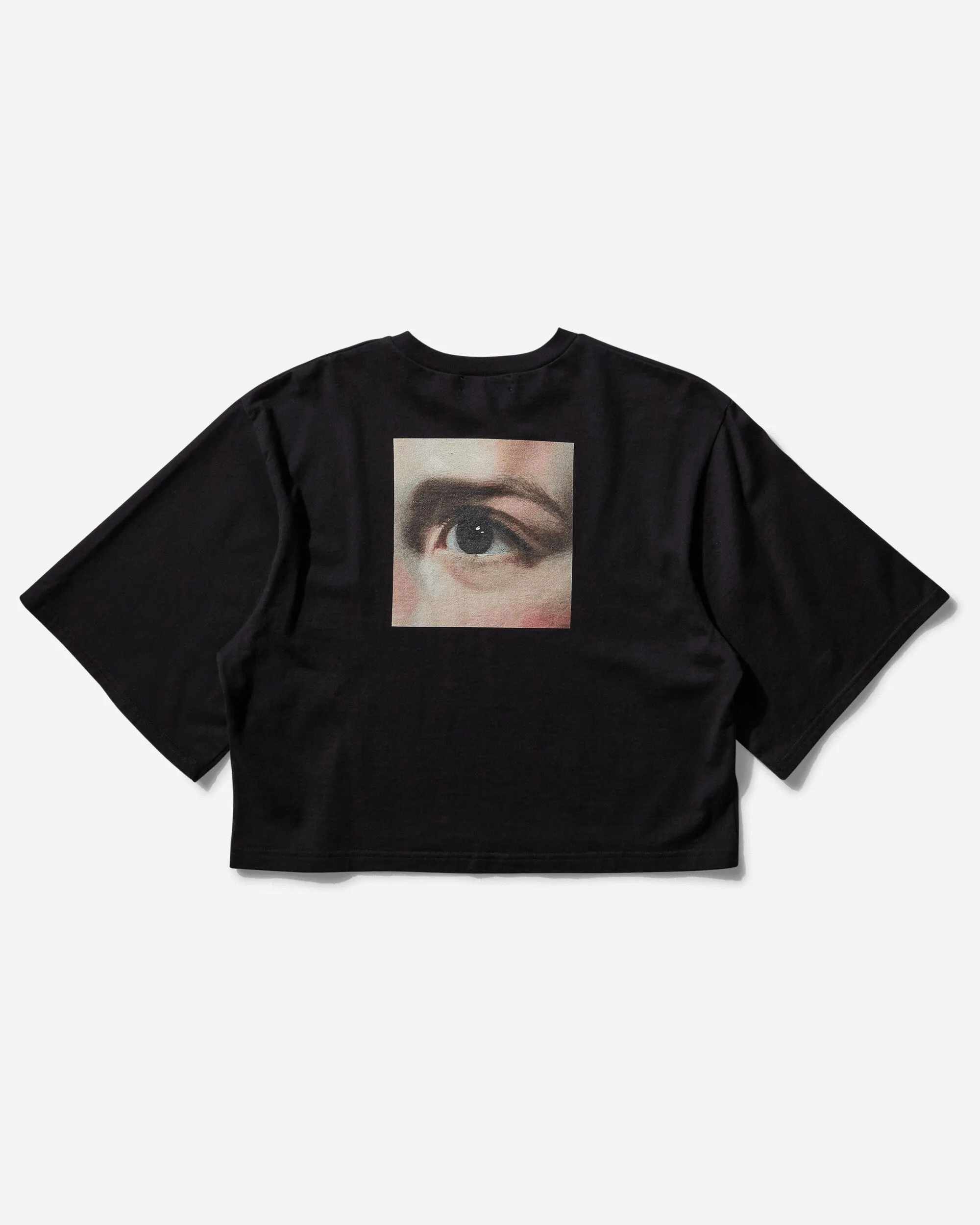 Women's Cotton Short Wide T-Shirt Black