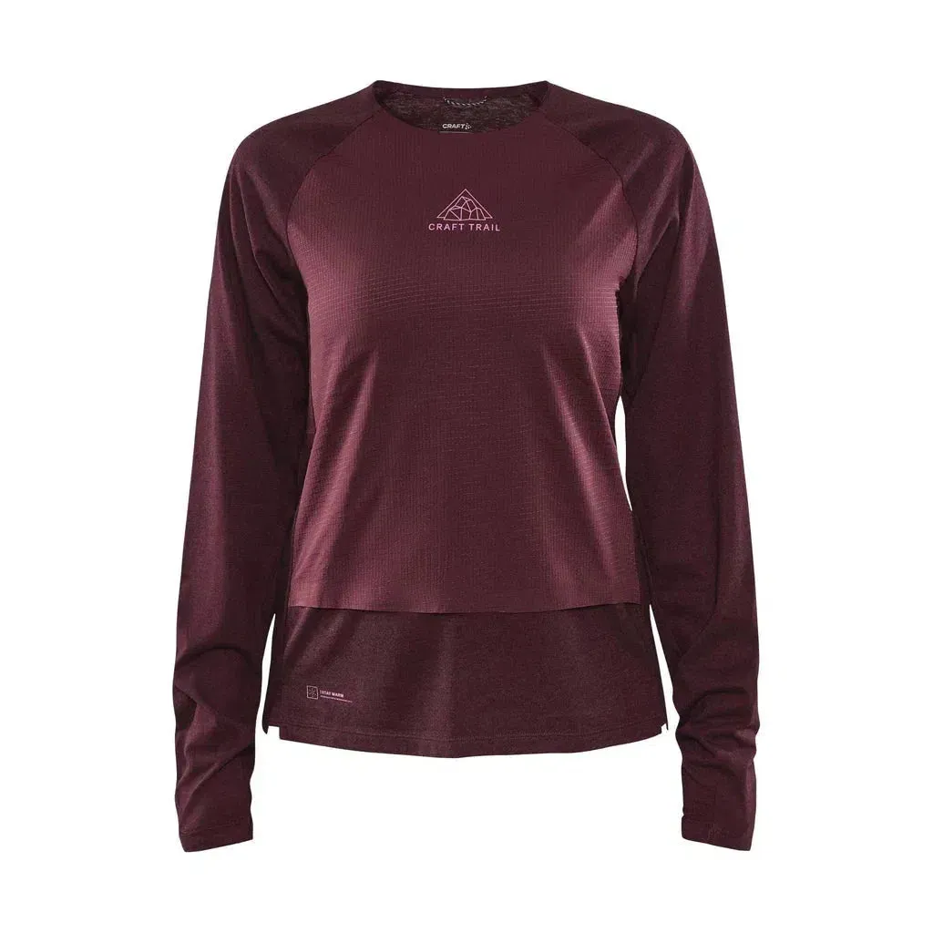 Women's Craft ADV Trail Wool Wind LS Tee