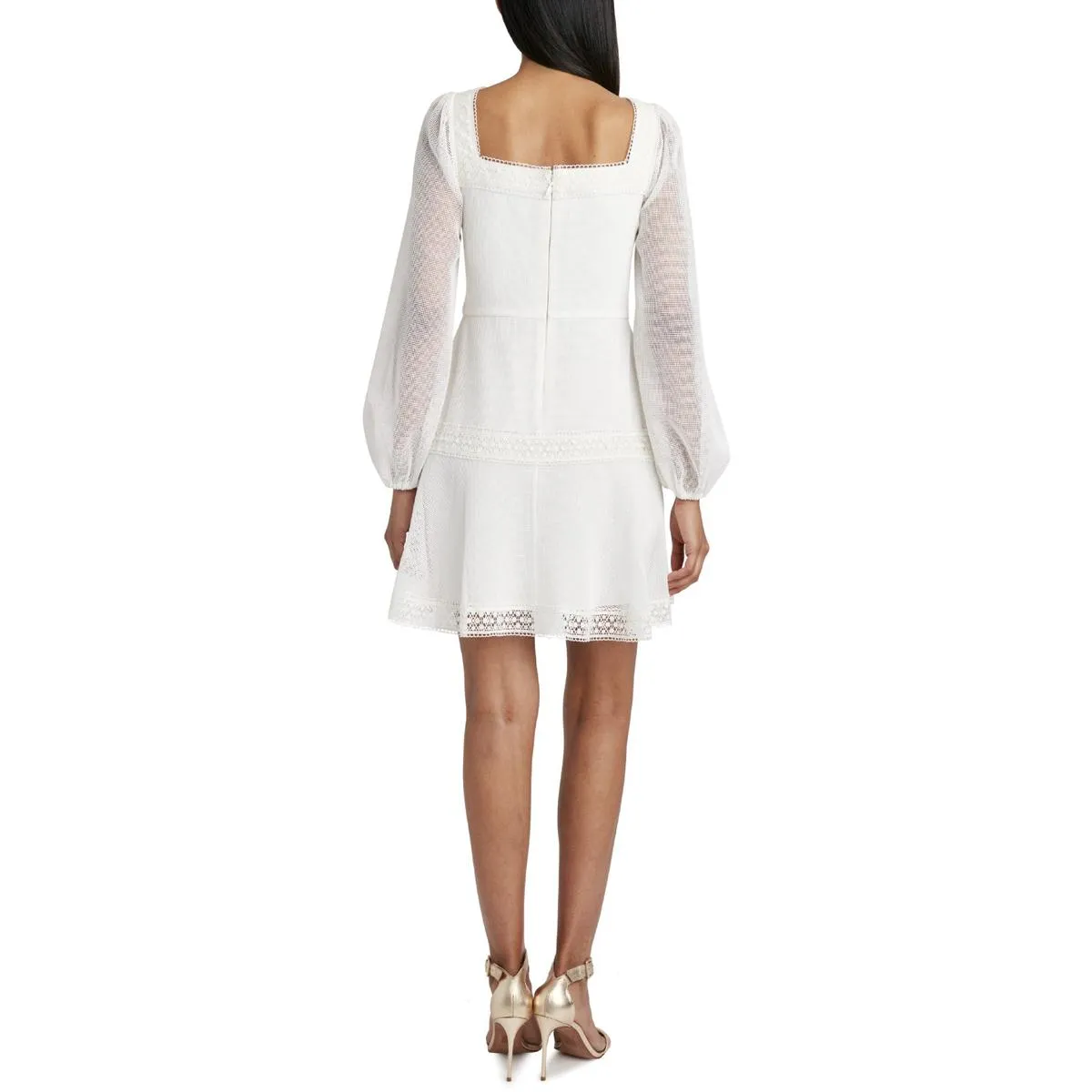 Womens Crochet Short Mini Dress