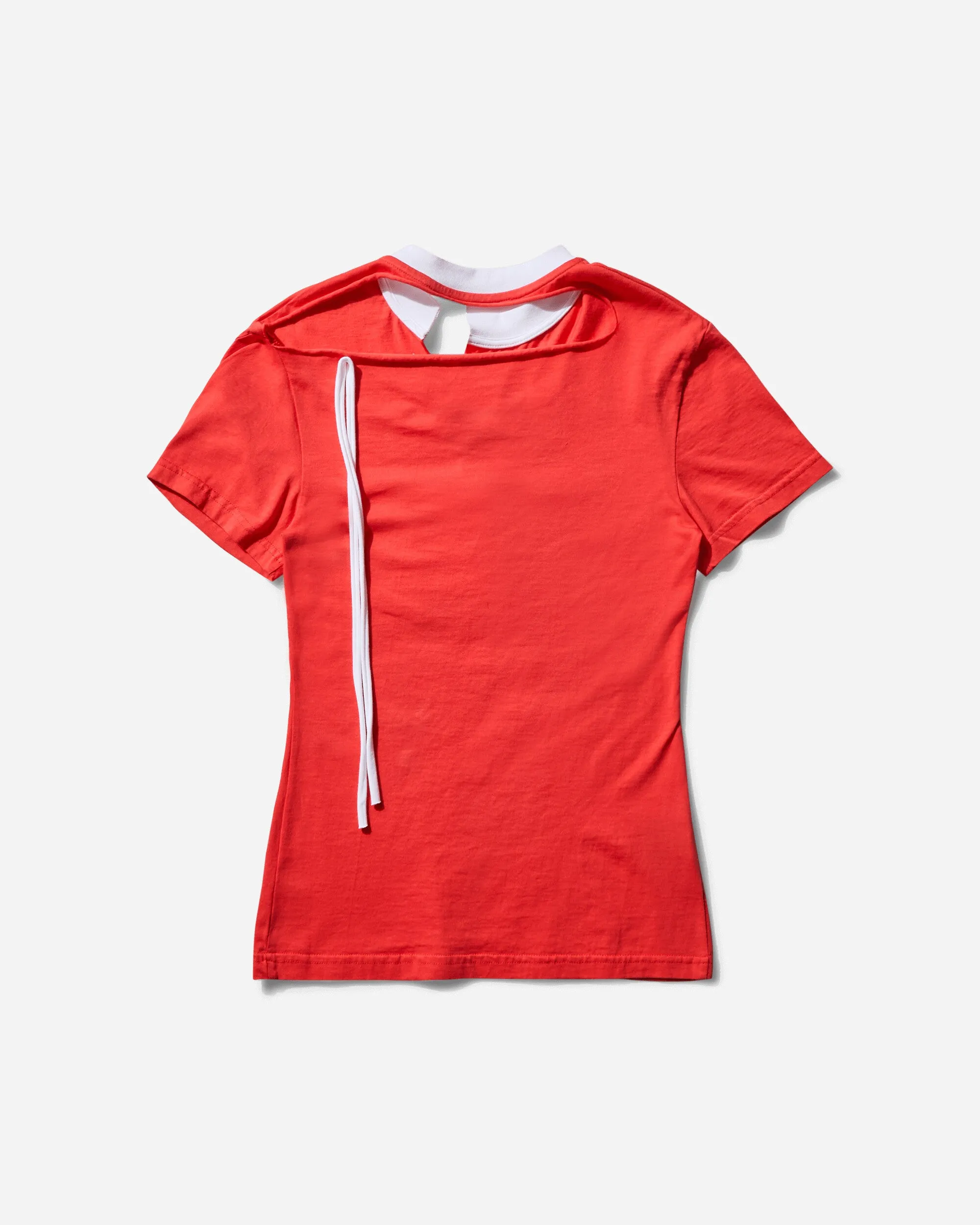 Women's Cut Out T-Shirt Red