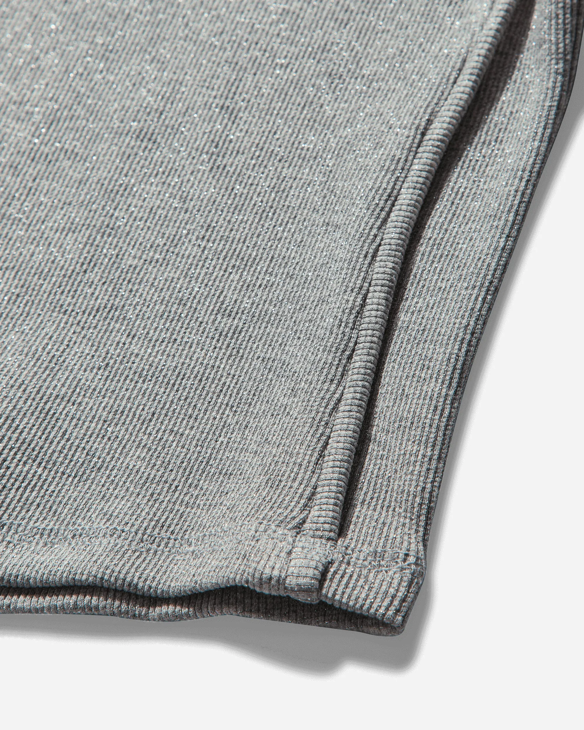 Women's Decontructed Rib T-Shirt Silver Melange