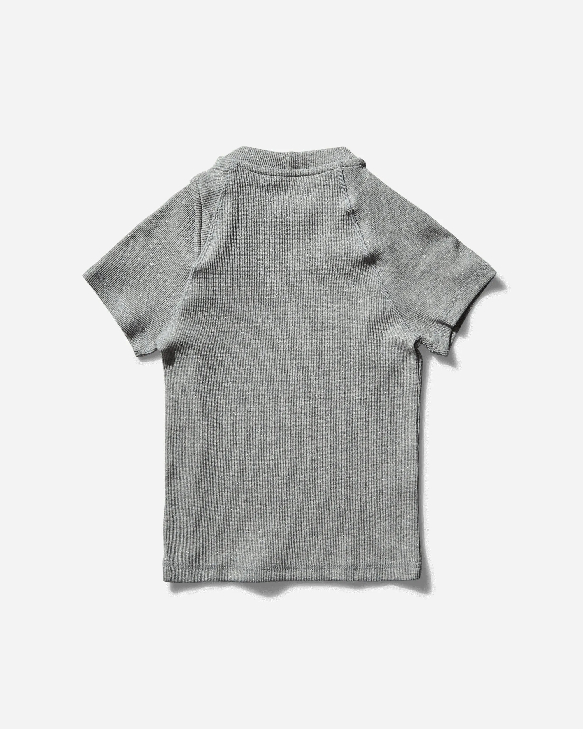 Women's Decontructed Rib T-Shirt Silver Melange