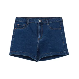 Women's Denim Mini Short,Navy