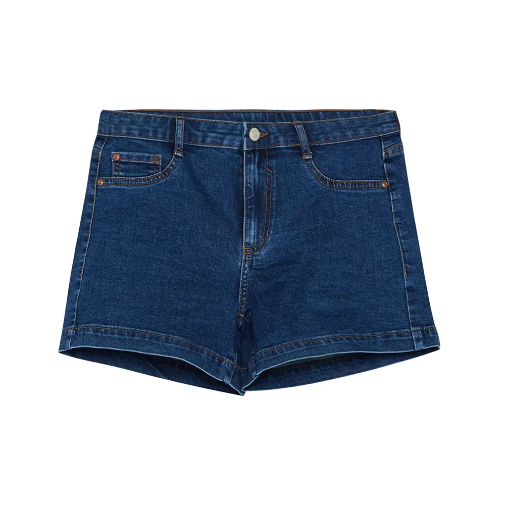 Women's Denim Mini Short,Navy
