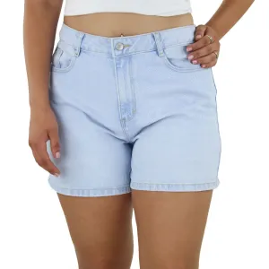 Women's Denim Solid Short,Light Blue