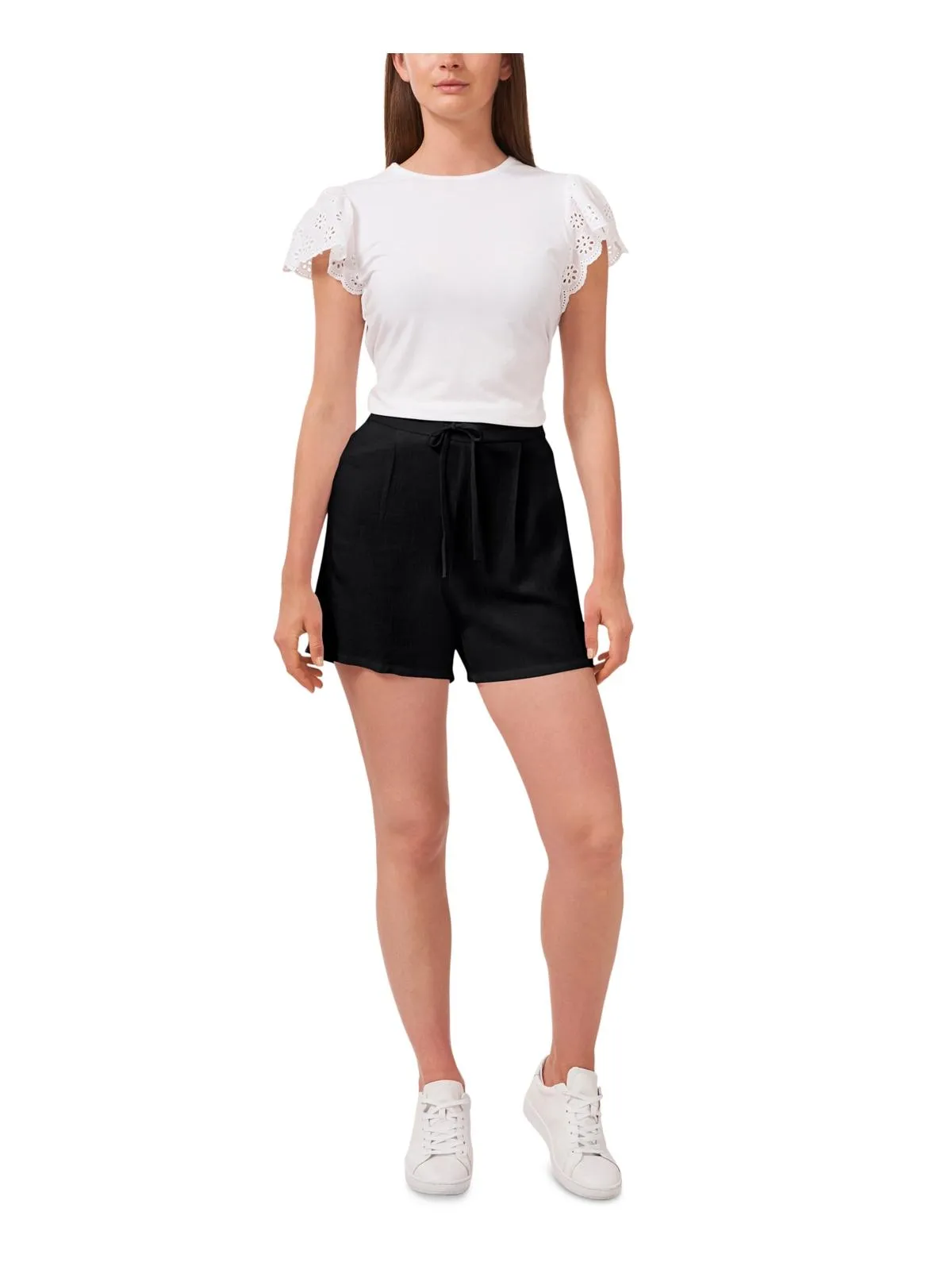 Womens Drawstring Pocket Casual Shorts