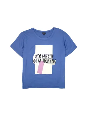 Women's Graphic Printed T-Shirt,Dark Blue