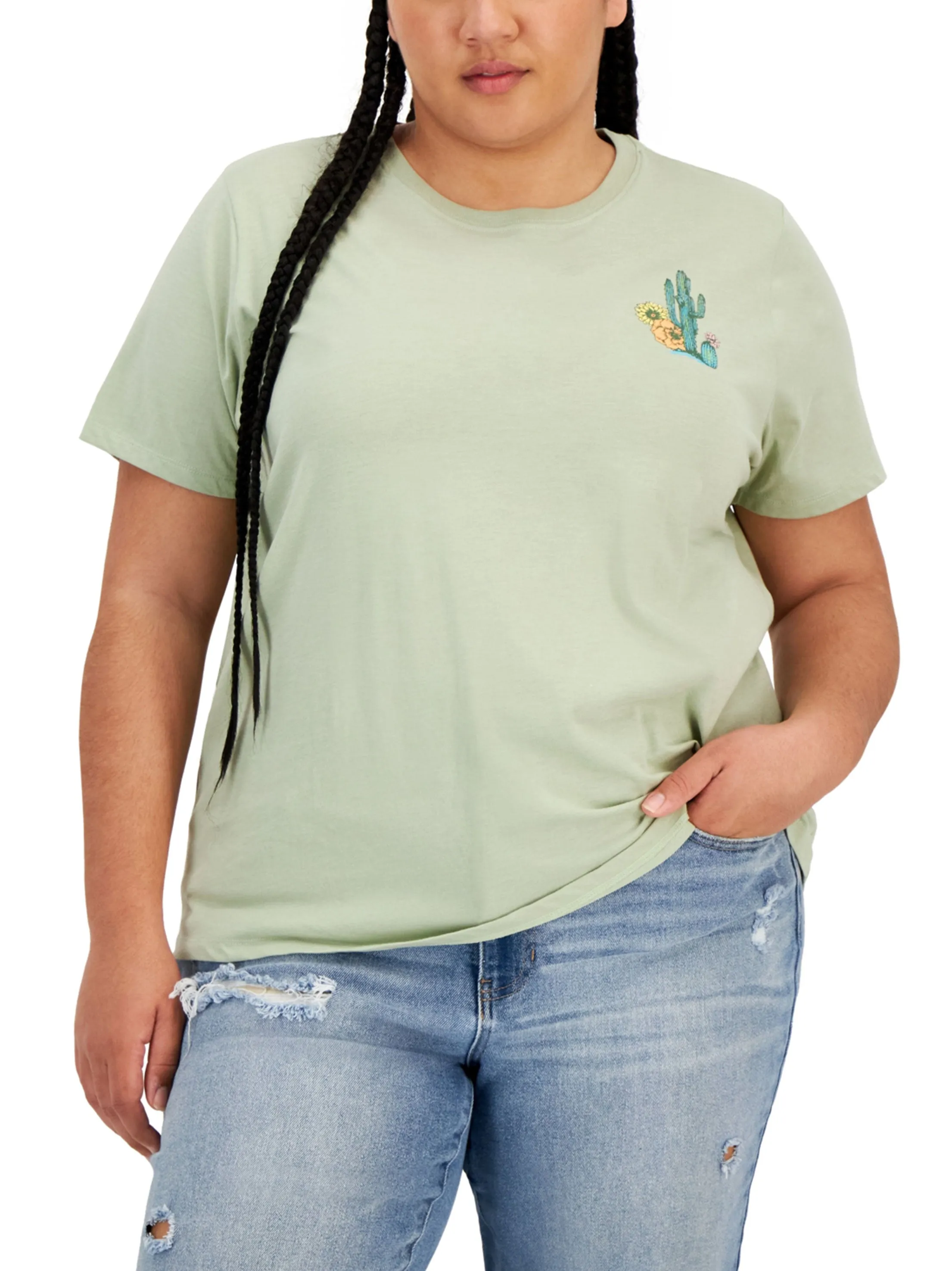 Women's Graphic Printed T-Shirt,Olive