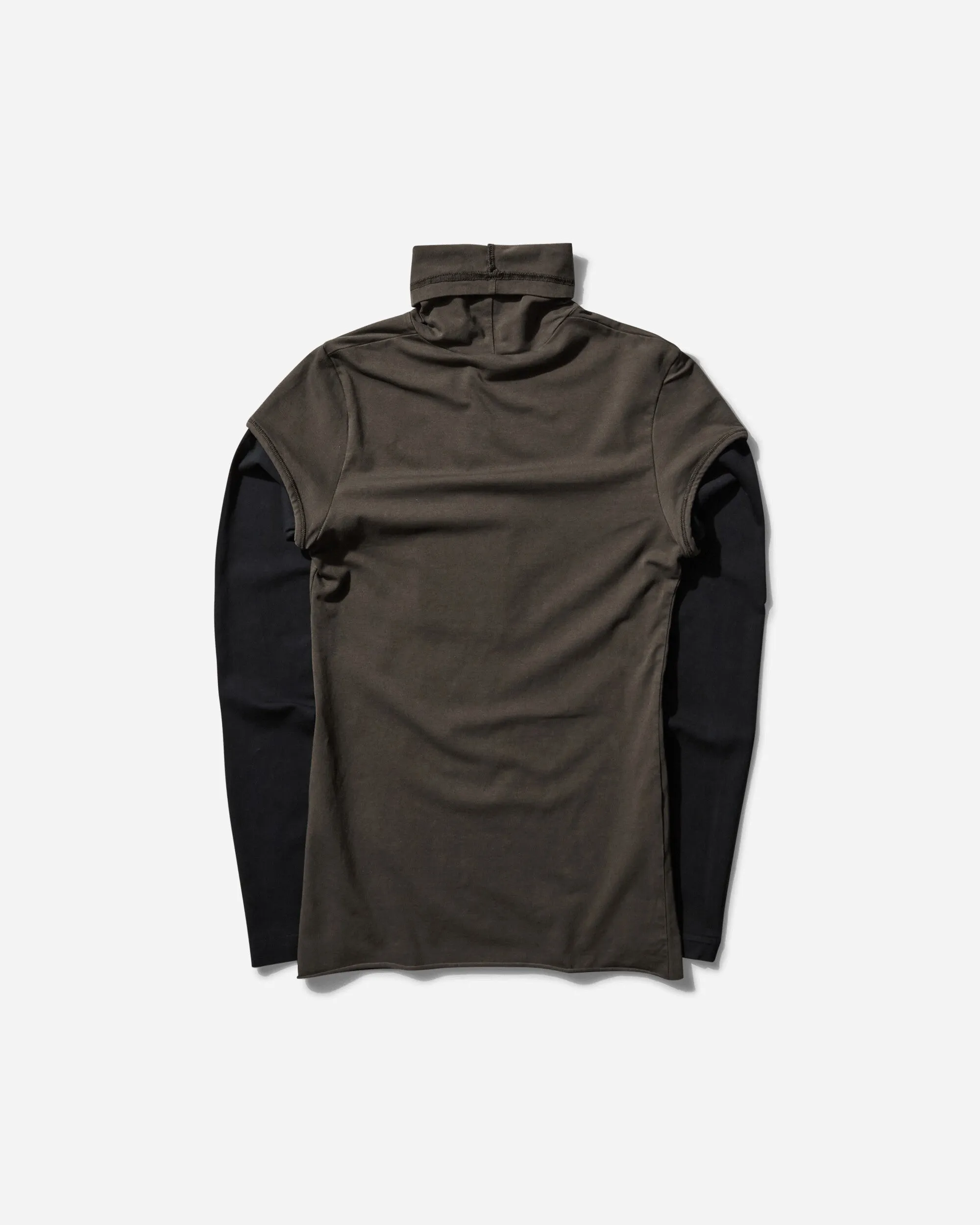Women's Layered Logo Longsleeve T-Shirt Dark Brown Wash