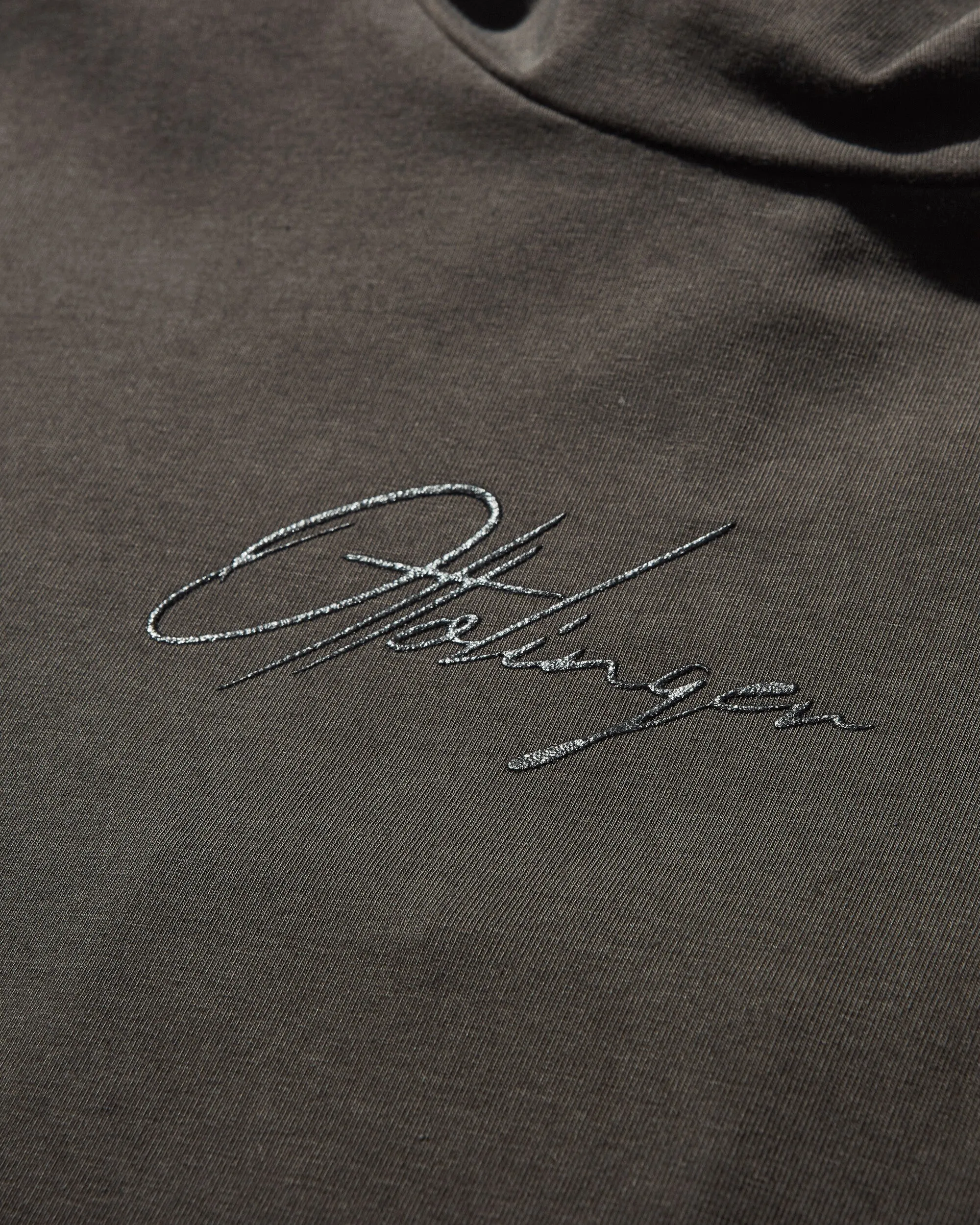 Women's Layered Logo Longsleeve T-Shirt Dark Brown Wash