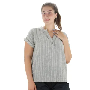 Women's Linen Blouse,Olive