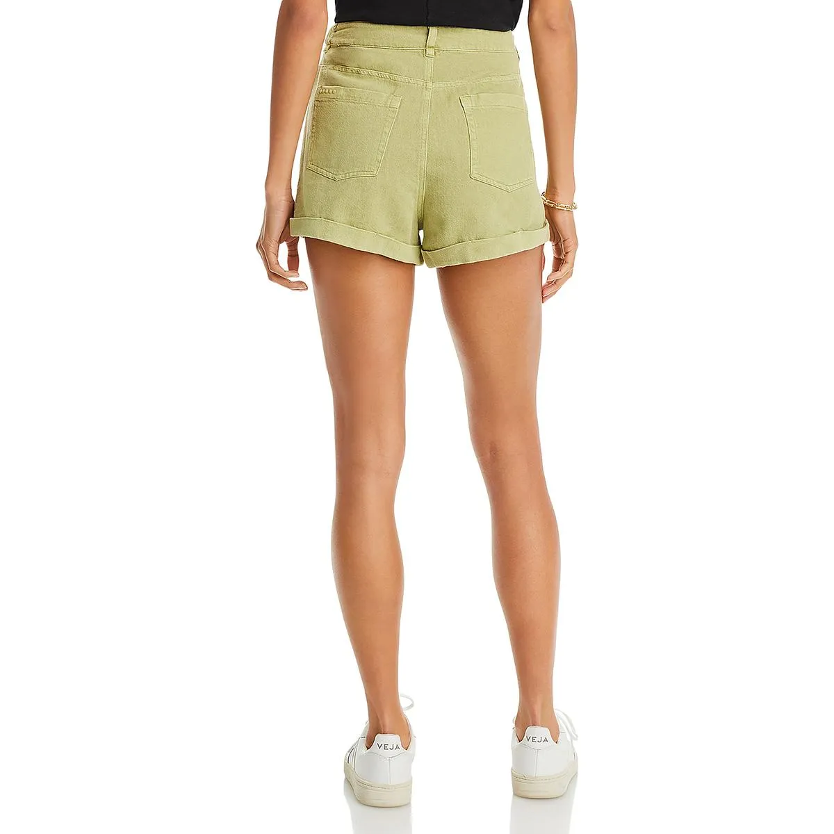 Womens Linen Denim Shorts