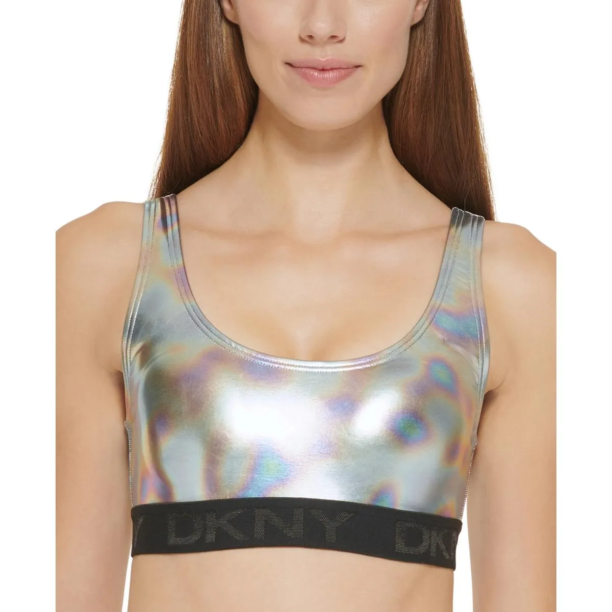 Womens Logo Lined Bikini Swim top