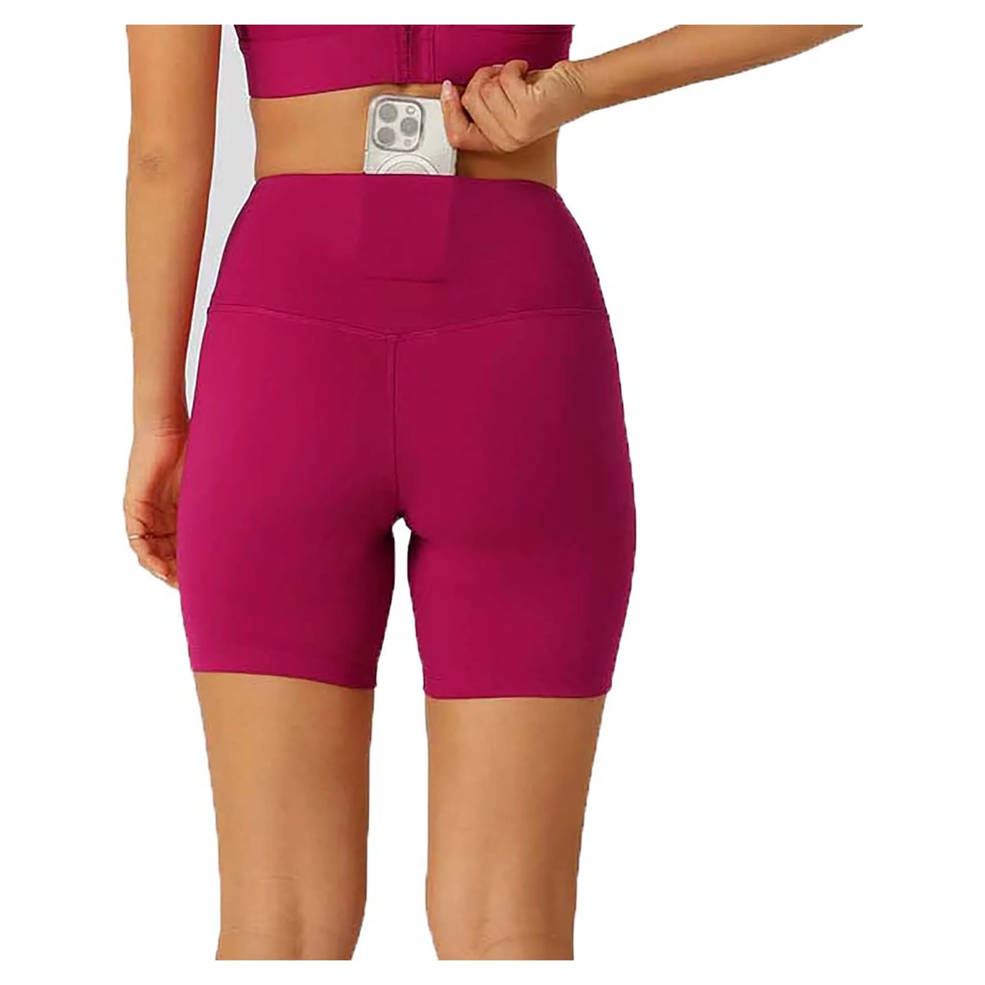 Women's Lotus No Chafe Phone Pocket 12cm Bike Shorts