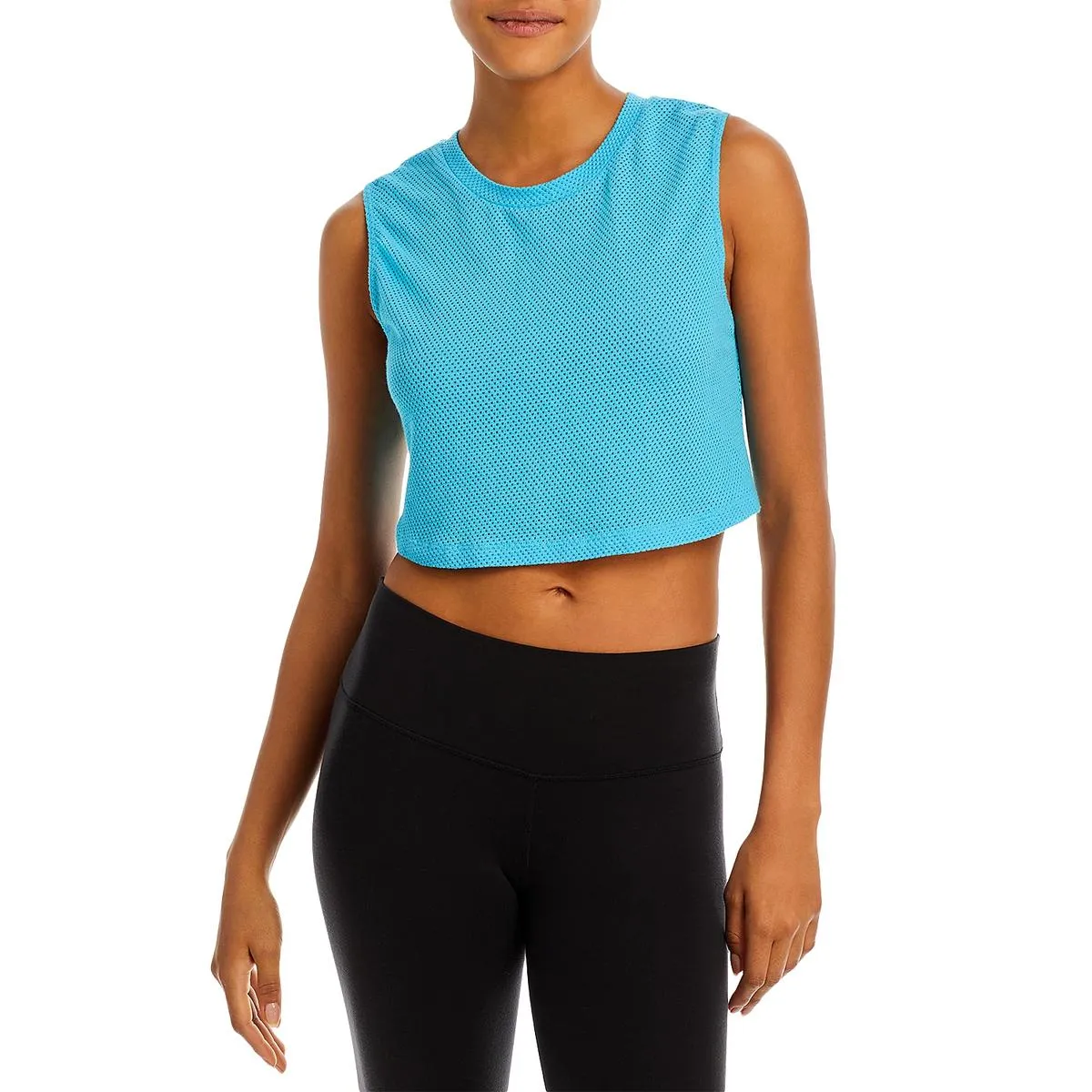 Womens Mesh Muscle Crop Top