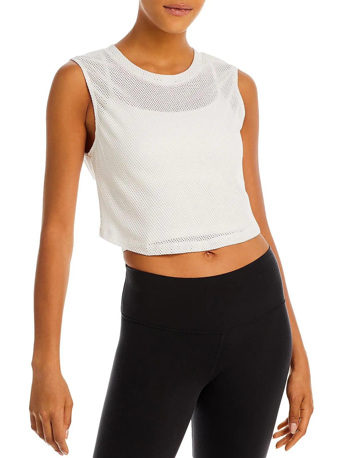 Womens Mesh Muscle Crop Top