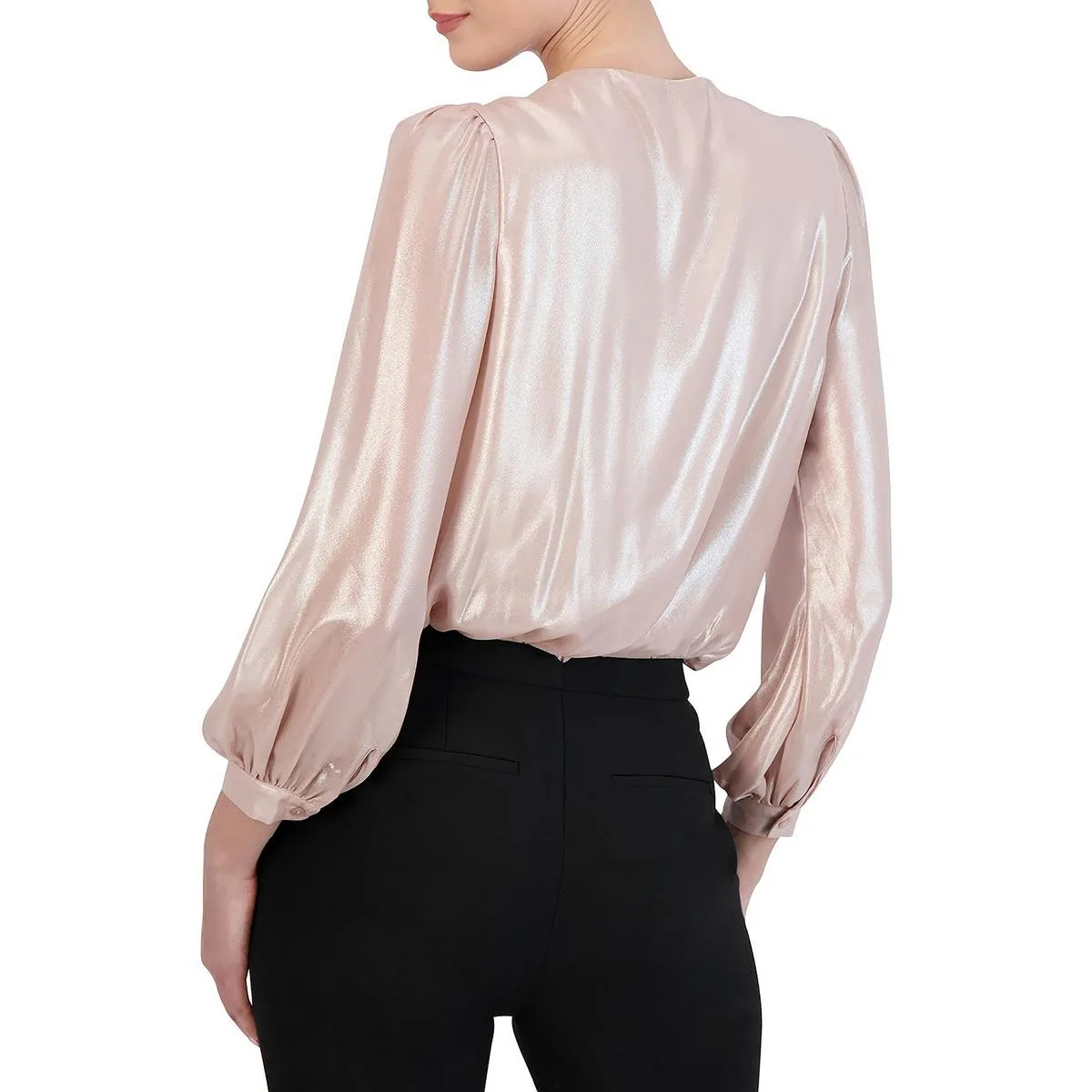 Womens Metallic V-Neck Bodysuit