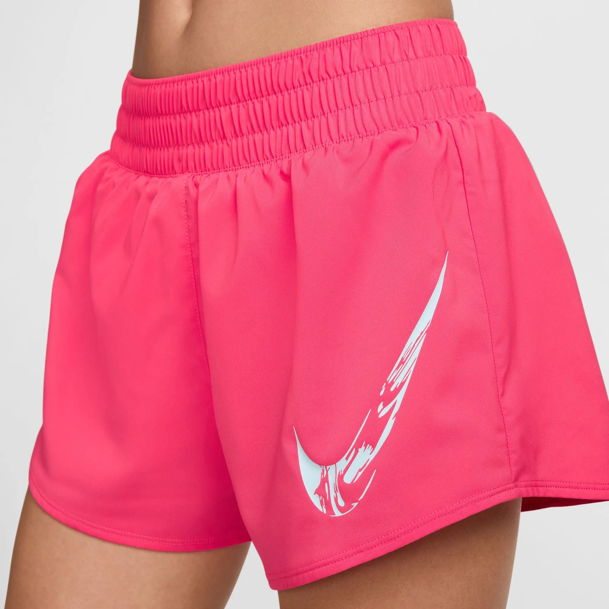 Women's One Mid-Rise Brief-Lined Graphic Shorts