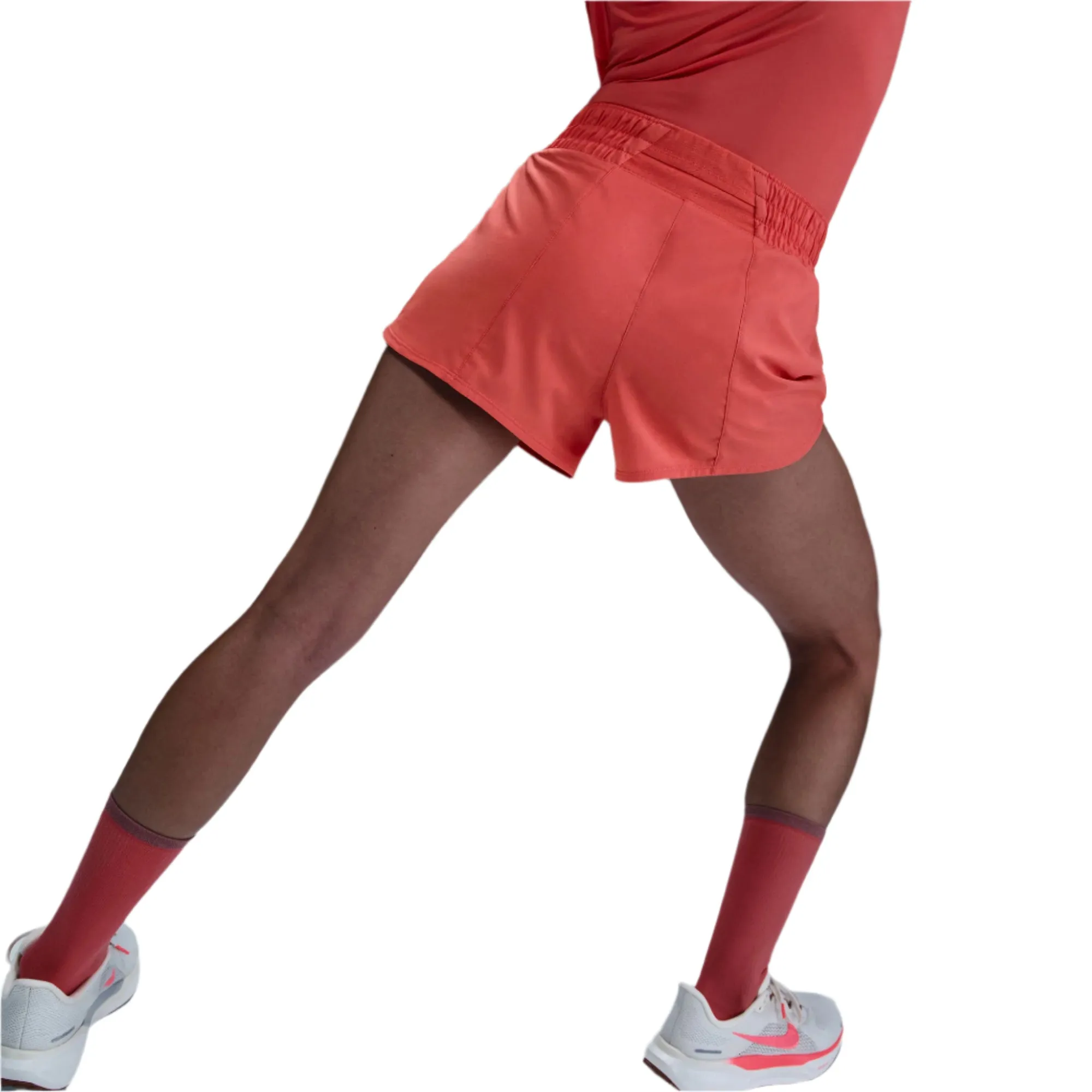 Women's One Swoosh Dri-FIT Mid-Rise Brief-Lined Running Shorts