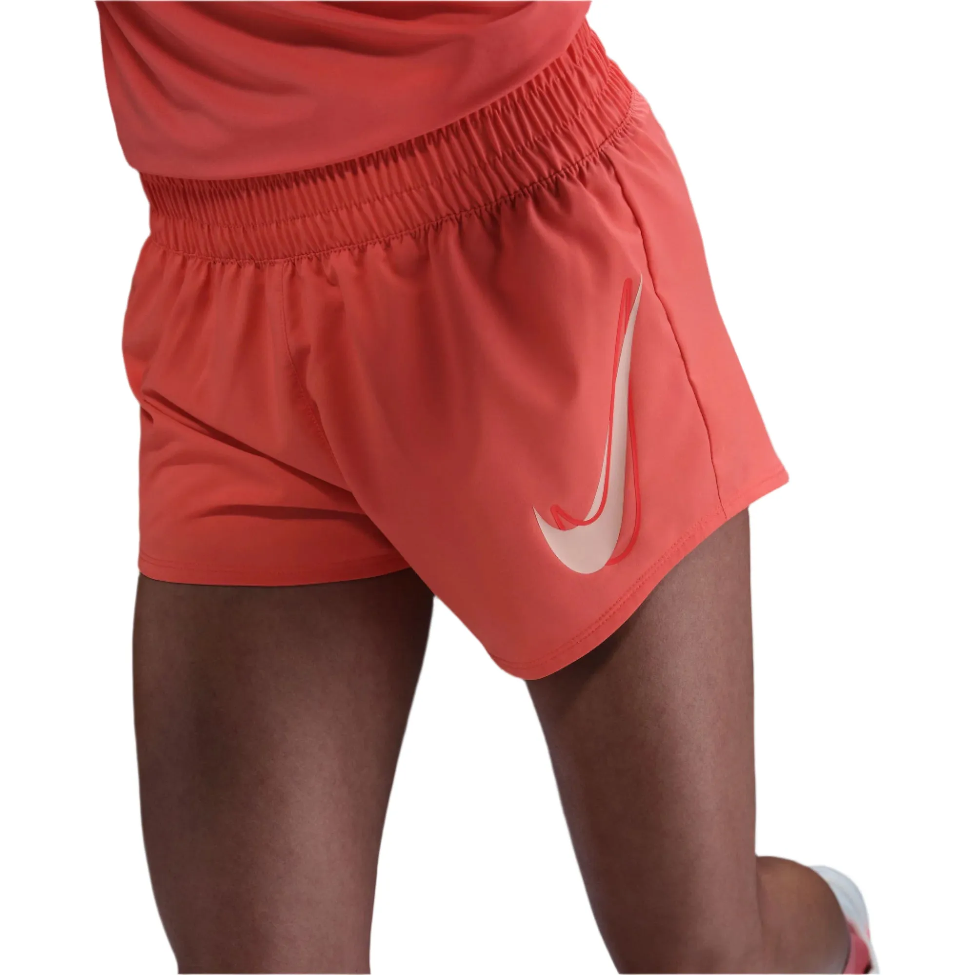 Women's One Swoosh Dri-FIT Mid-Rise Brief-Lined Running Shorts