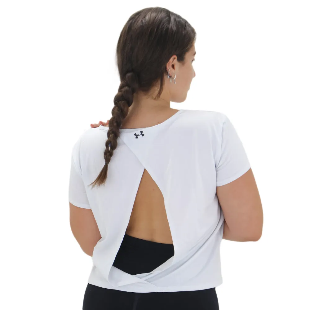 Women's Open Back Sport Top,White
