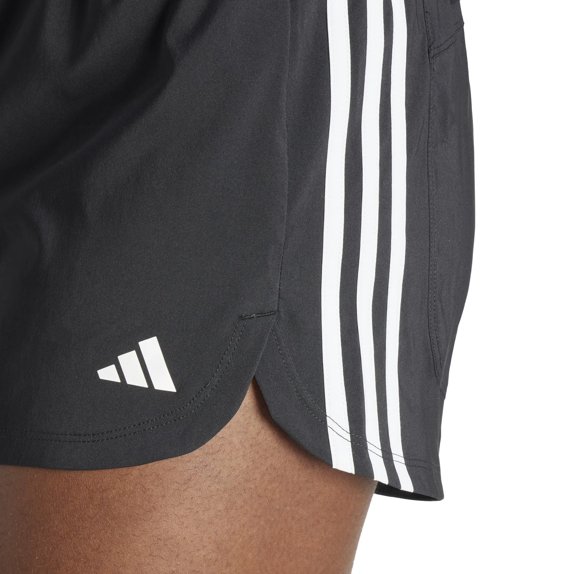 Women's Pacer Training 3-Stripes Woven High-Rise Shorts
