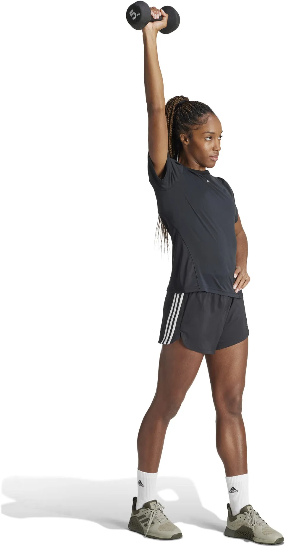 Women's Pacer Training 3-Stripes Woven High-Rise Shorts