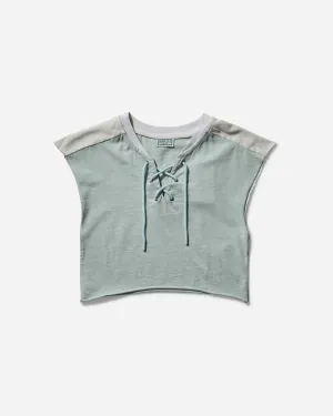 Women's Piqué Mesh T-Shirt Minty Green
