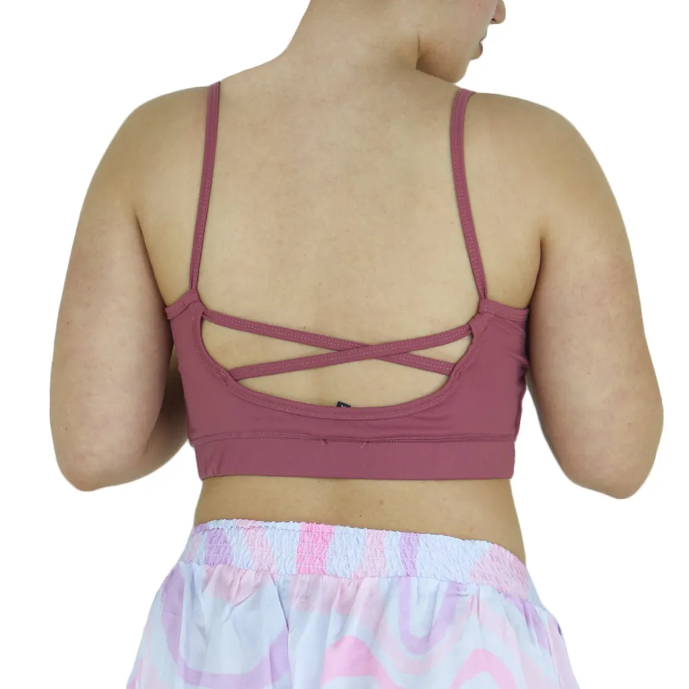 Women's Plain Sport Top,Pink