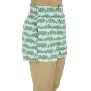 Women's Printed Casual Short,Beige/Green