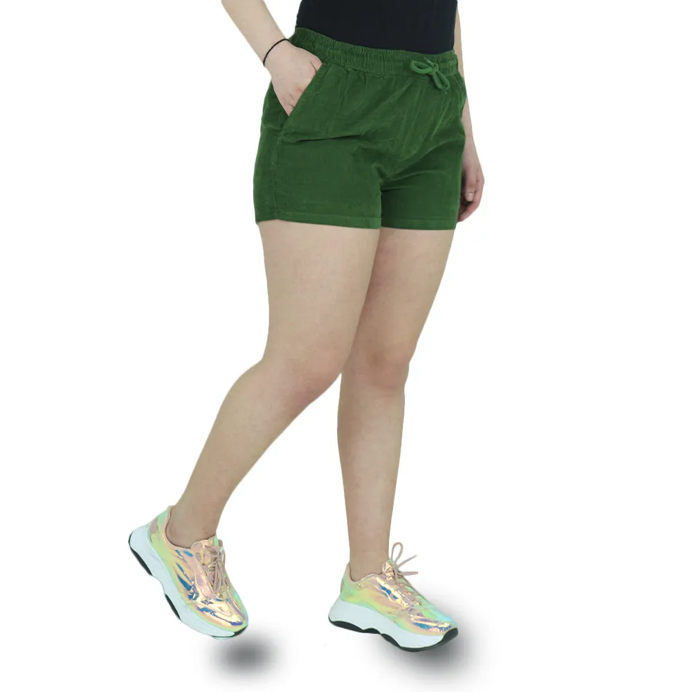 Women's Ribbed Short,Olive