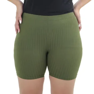 Women's Ribbed Short,Olive