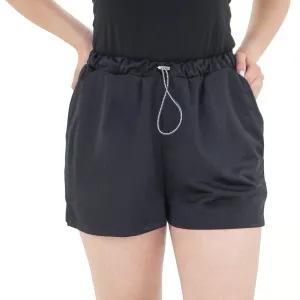 Women's Sattin Short,Black