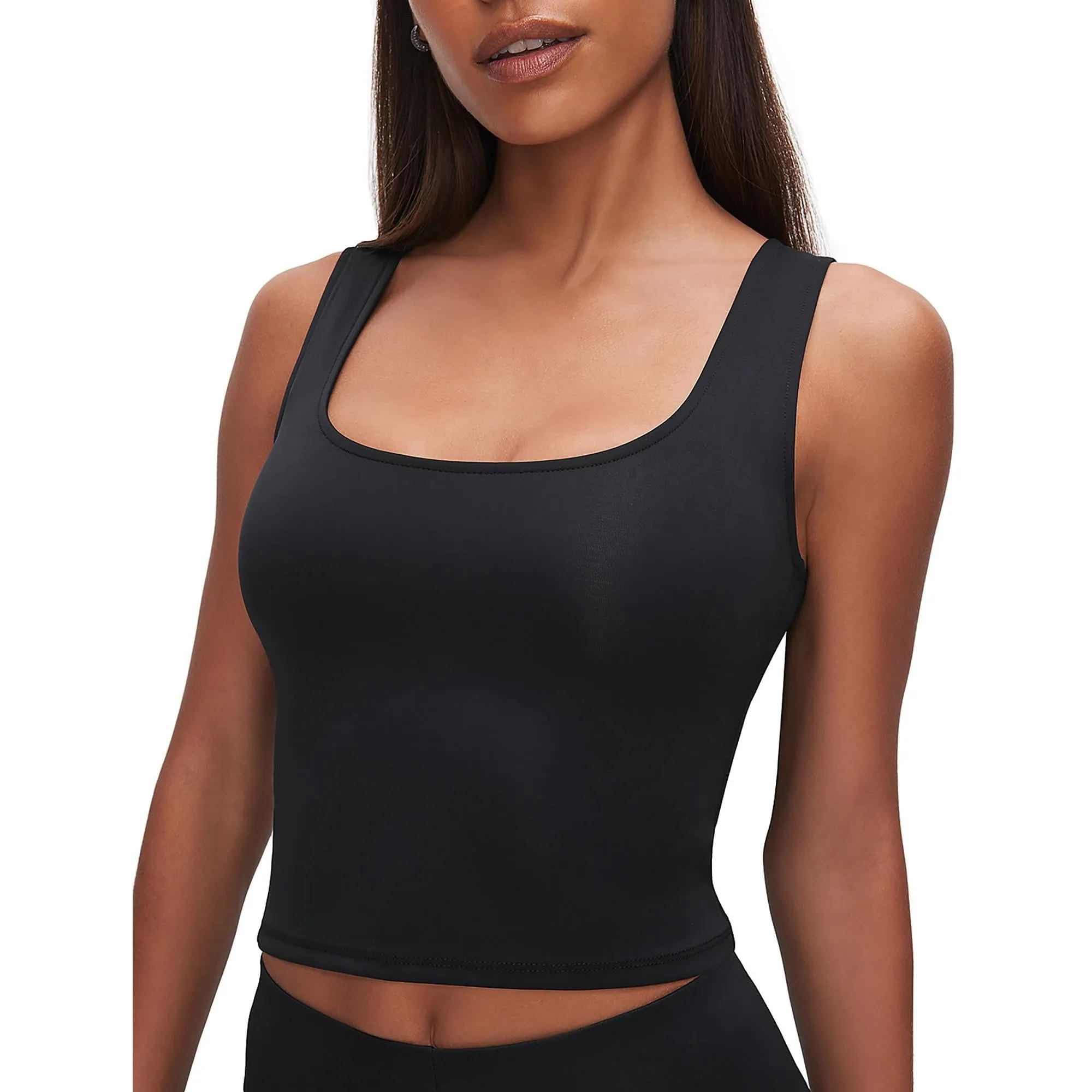 Womens Scoop Neck Sleeveless Tank Top
