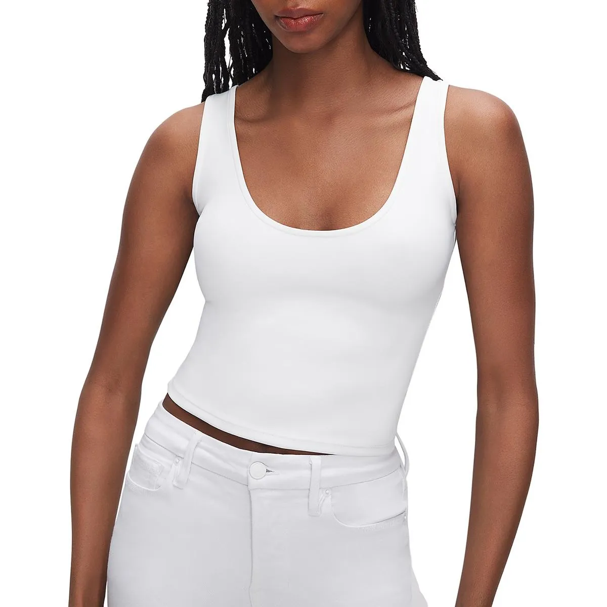 Womens Scoop Neck Sleeveless Tank Top