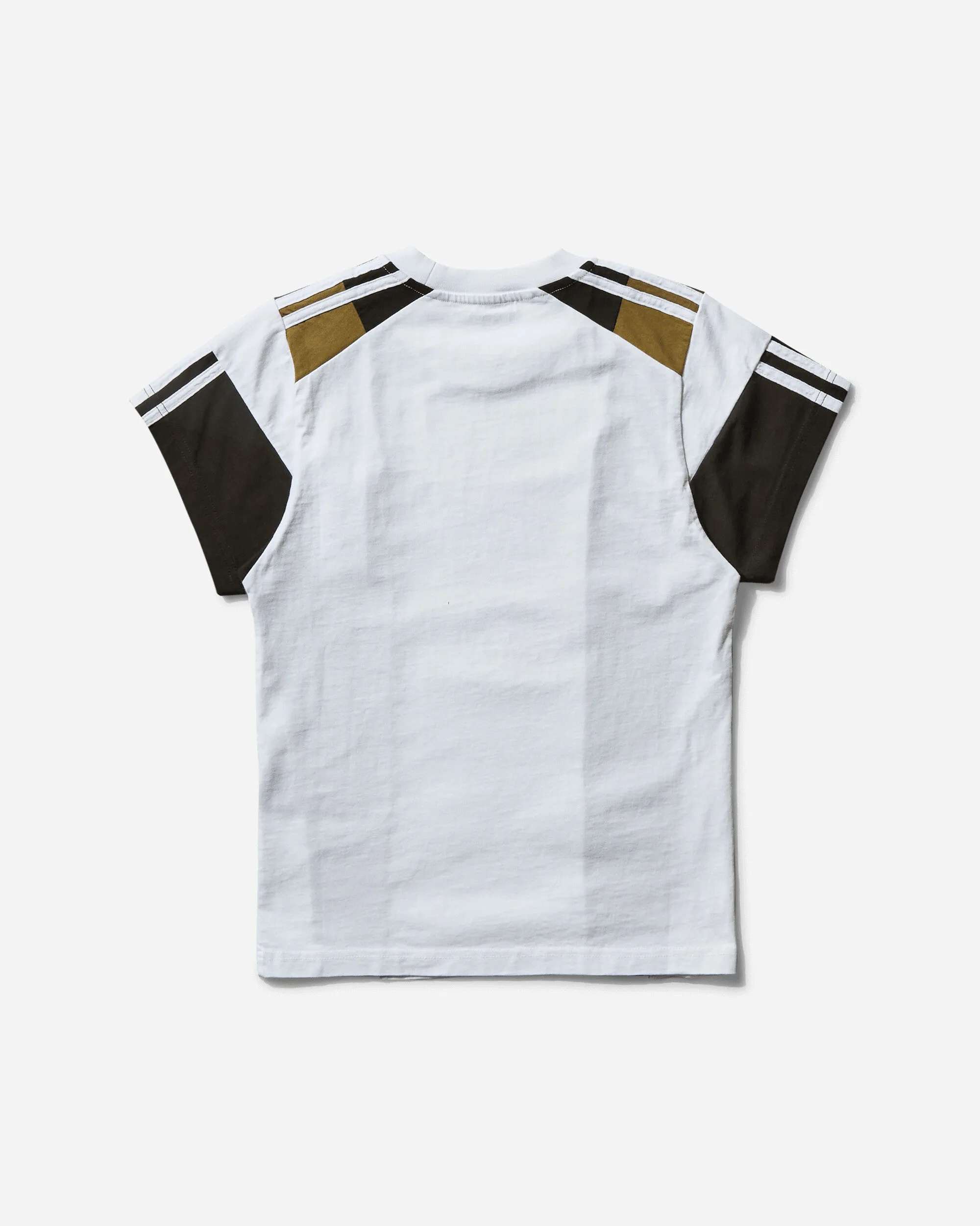Women's Shrunken Panelled T-Shirt White
