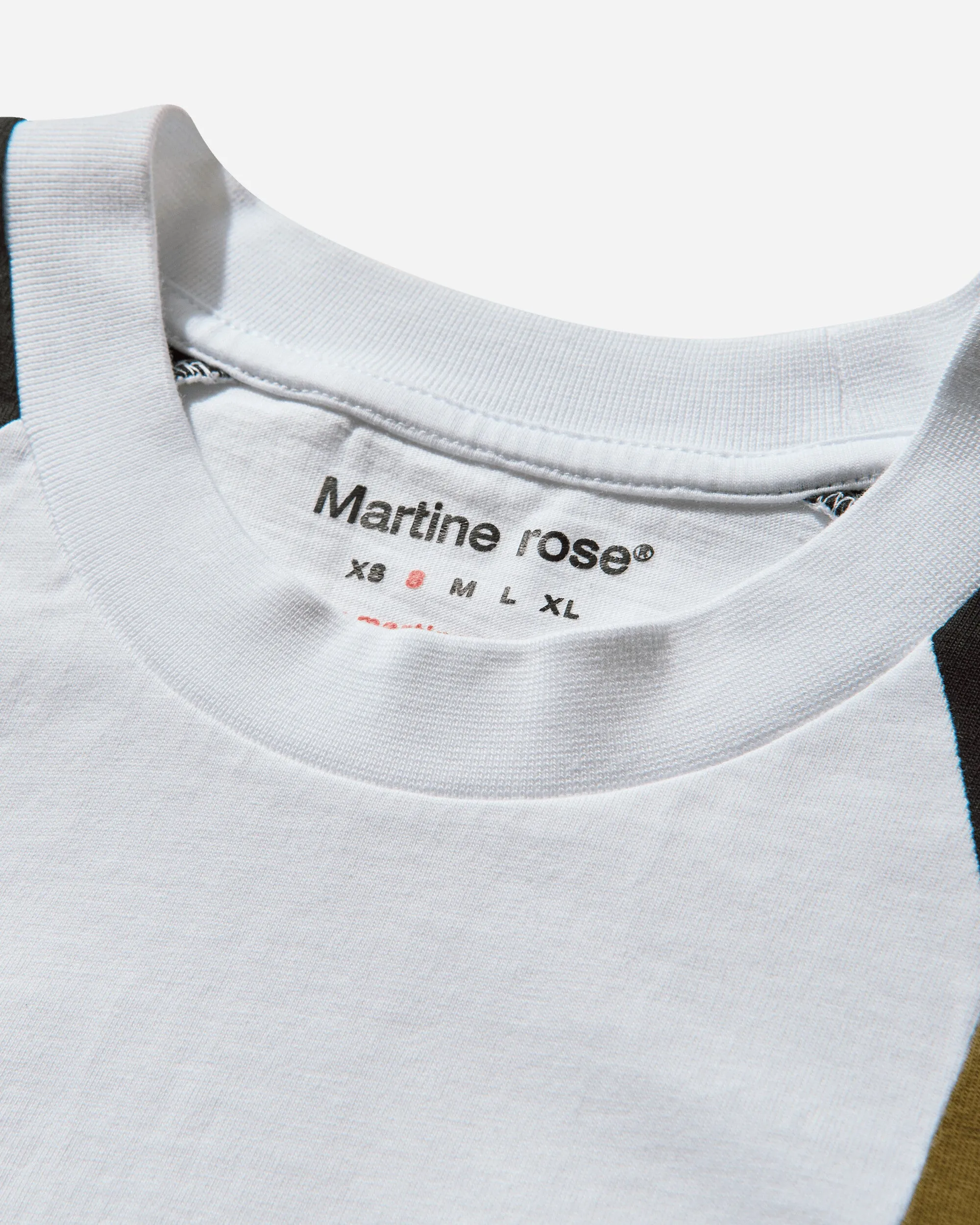 Women's Shrunken Panelled T-Shirt White