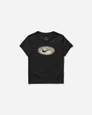 Women's Slim Camo Logo T-Shirt Black