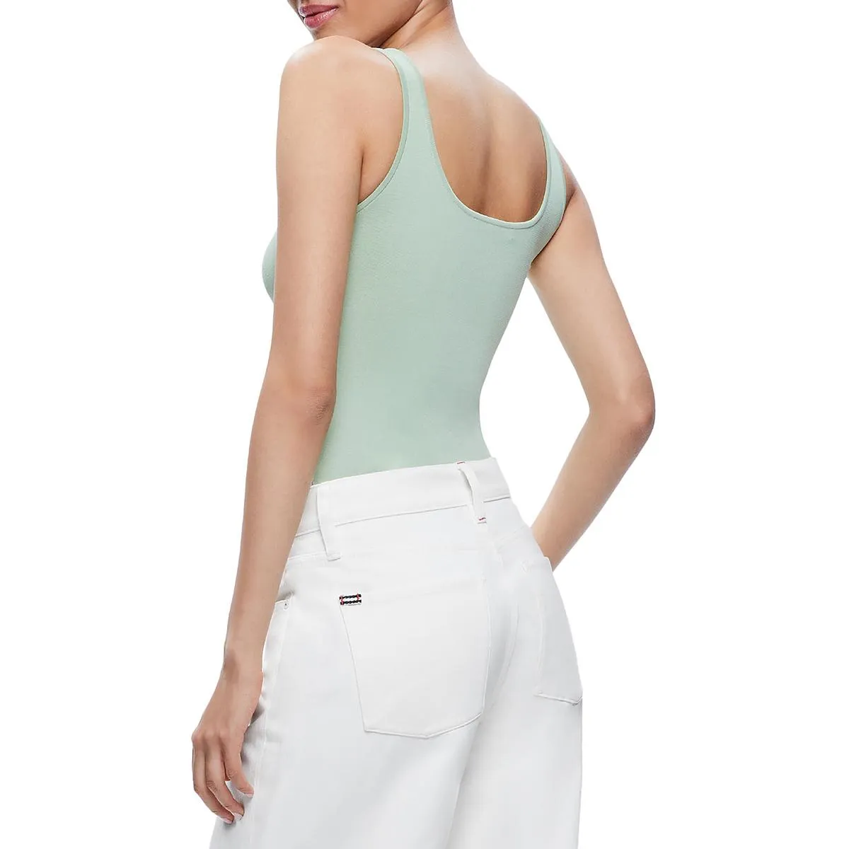 Womens Solid Sleveless Tank Top