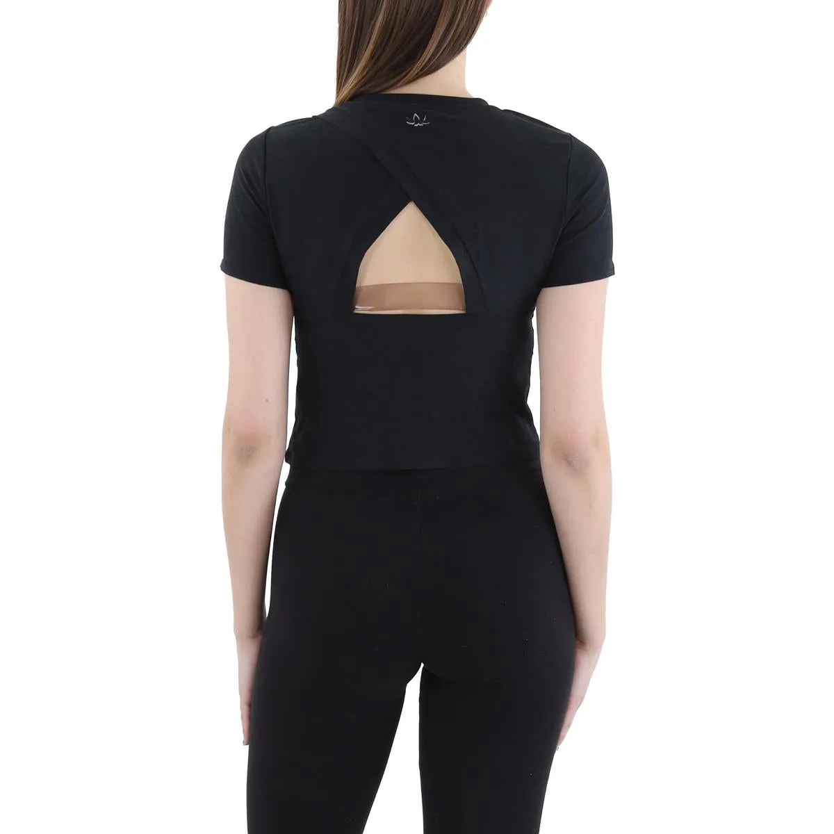 Womens Stretch Polyester Crop Top