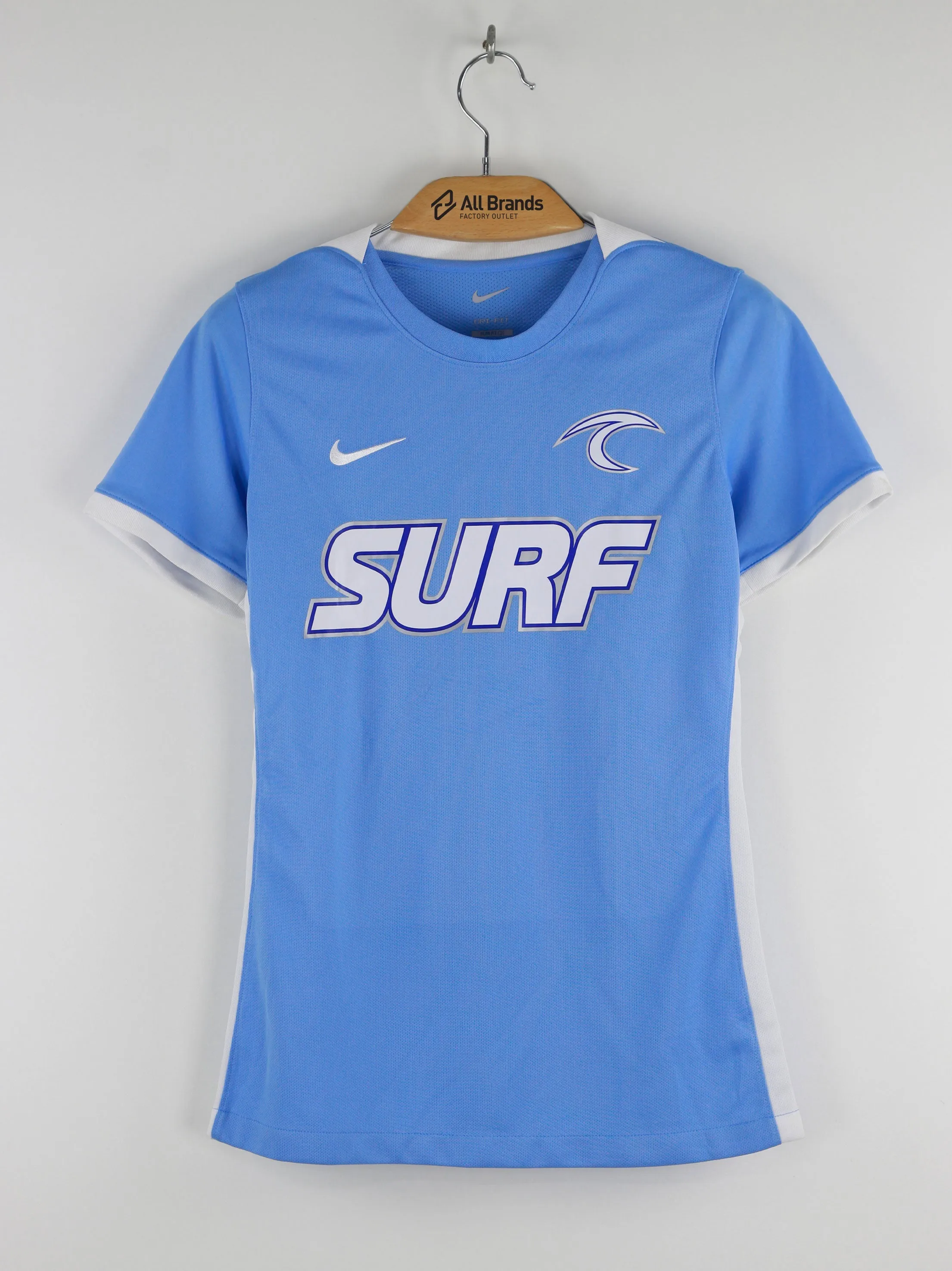 Women's Surf Print Sport Top, Light Blue