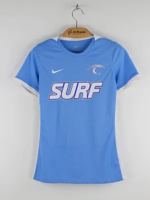 Women's Surf Print Sport Top, Light Blue
